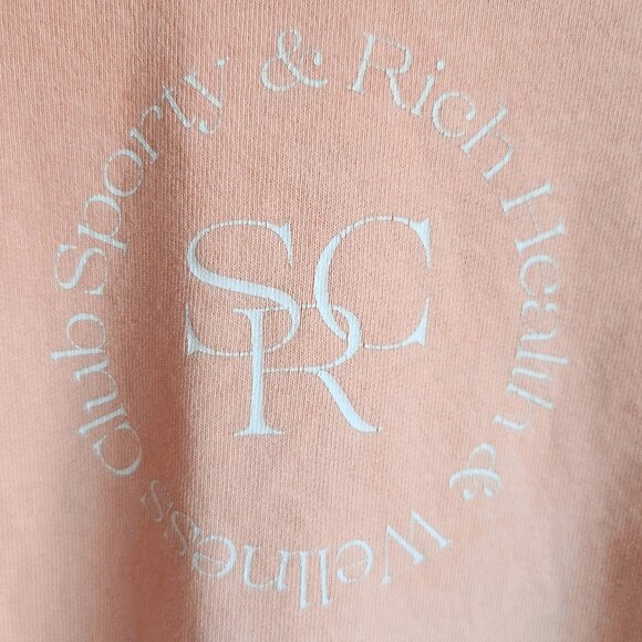Sporty & Rich SRHWC Apricot Sweatshirt – S/M - Picture 3 of 7